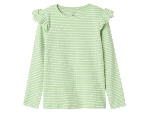 Name It arcadian grøn/jet stream stribet top